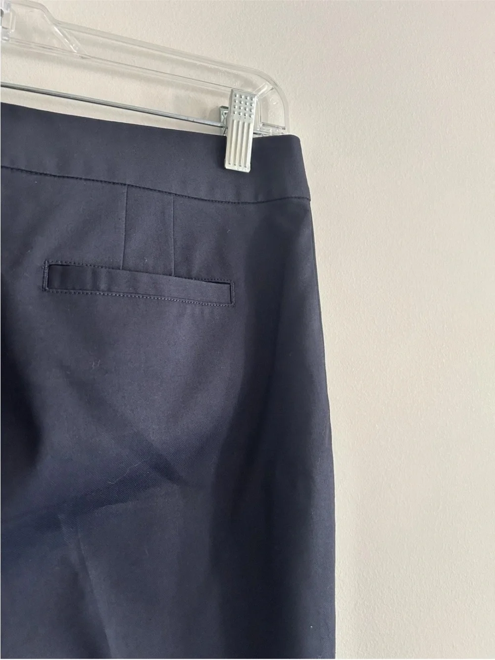 Tory Burch | Callie Skinny Crop Pants Size 4 Navy Blue Slimming Trousers